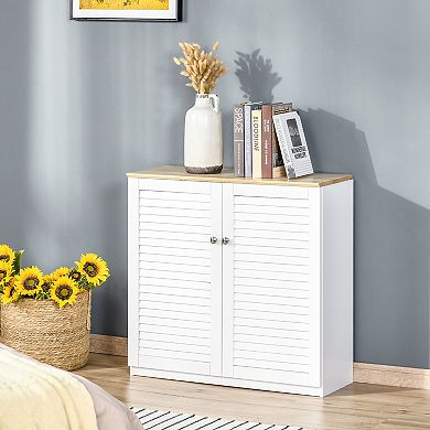 Storage Buffet Cabinet Kitchen Sideboard Console Table Organizer W/ Double Doors