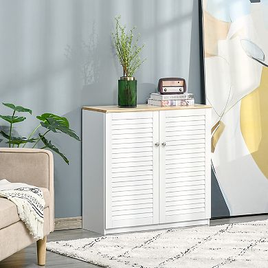 Storage Buffet Cabinet Kitchen Sideboard Console Table Organizer W/ Double Doors