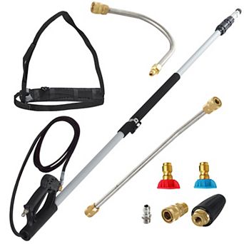 18ft Extension Telescoping Sprayer Wand Lance 4000psi Watering Pump 3-section