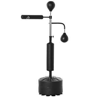 Soozier 4-in-1 Punching Bag Stand w/ 2 Speedballs, 360° Relax Bar
