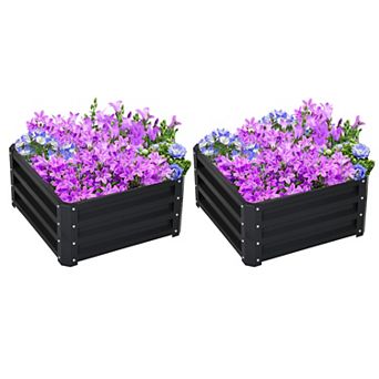 Outsunny 23.5inch Raised Wall Garden Planet Beds for Flowers