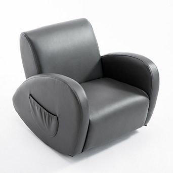 Childrens Soft & Comfortable Sofa Recliner W/ Storage For Remotes & Books