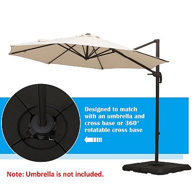 Outsunny 4-Piece Heavy Duty Offset Umbrella Base Weights, 264 lb. Capacity