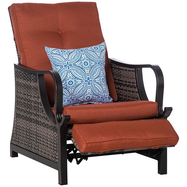 All weather wicker discount recliner