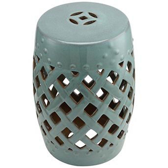 Outsunny 13inch x 18" Outdoor Ceramic Garden Stool