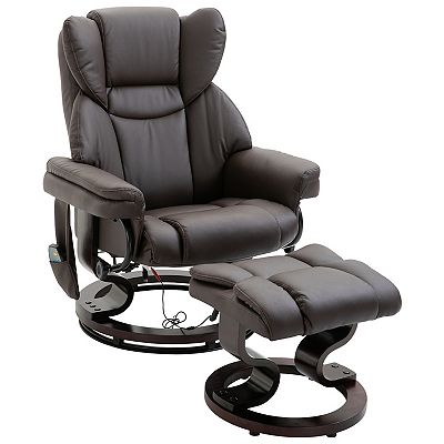 HOMCOM Massage Sofa Recliner Chair with Footrest 10 Vibration Point