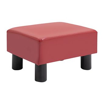 Modern Faux Leather Ottoman Footrest Stool Foot Rest Small Chair Seat Sofa Couch