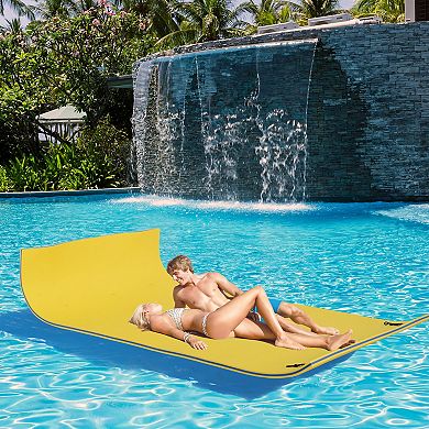Floating Water Mat Float Pad Used In Lake Pool Water Beach Sea Ocean Yelow