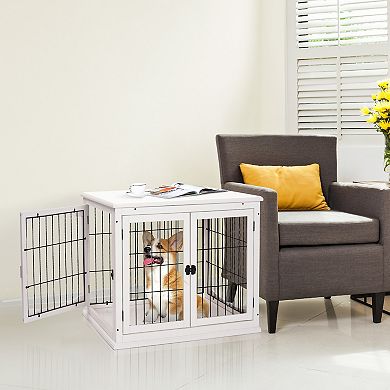 Cute Dog Kennels And Crates For Small Dogs, Pet Cages For Dogs Indoor, Coffee