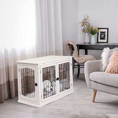 Cute Dog Kennels And Crates For Small Dogs, Pet Cages For Dogs Indoor, Coffee