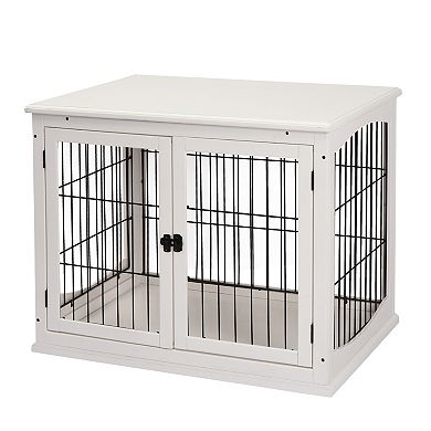 Cute Dog Kennels And Crates For Small Dogs, Pet Cages For Dogs Indoor, Coffee