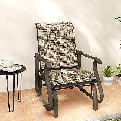 Porch Swings AFSTAR 2-Pack Patio Glider Chairs Breathable