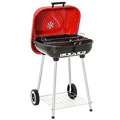 Gibson Home Kingston Portable BBQ Grill in Black