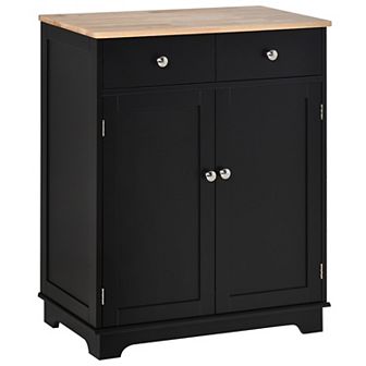HOMCOM Buffet Cabinet Bar Cabinet with 2 Drawers