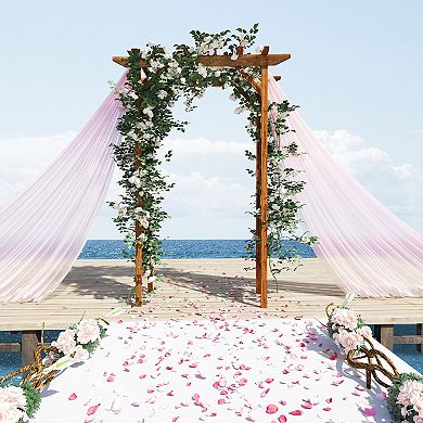 Outdoor Garden Arch Arbor Trellis Wooden Wedding Gateway Lawn Yard Decor