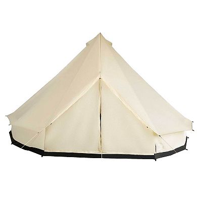 17' Family Tent 10 Persons Waterproof Teepee Bell Tents Hunting Camp