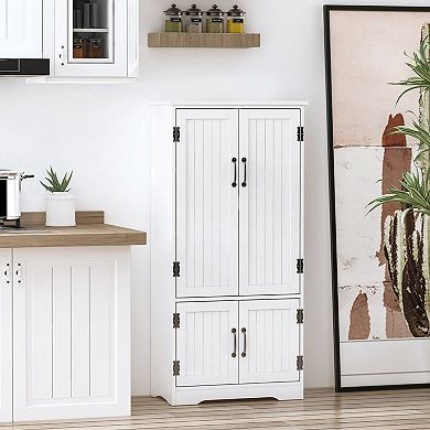 Homcom 48.5" Kitchen Pantry, Storage Cabinet, Cupboard Organizer
