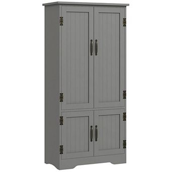 HOMCOM 48.5inch Kitchen Pantry, Storage Cabinet, Cupboard Organizer