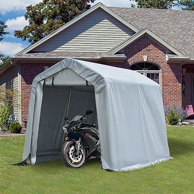 Outsunny 6ftx8' Outdoor Carport Awning/Canopy w/ Weather-Fighting Material
