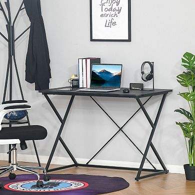 Carbon Fiber-like Designed Writing Desk With Heavy 66 Lb Support And Foot Pads