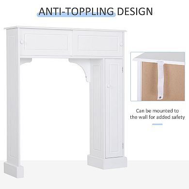Bathroom Over-the-toilet Storage Cabinet Shelf Freestanding Spacesaver