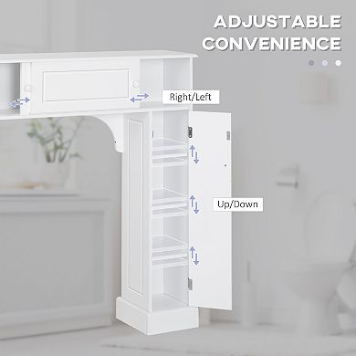 Bathroom Over-the-toilet Storage Cabinet Shelf Freestanding Spacesaver