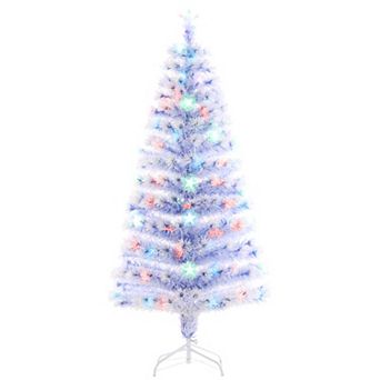 Pre-lit Fiber Optic 5' Tree Artificial Christmas Tree Multicolor Led Star Lights