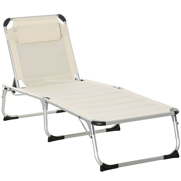 Outsunny Padded Zero Gravity Chair, Folding Recliner Chair, Patio