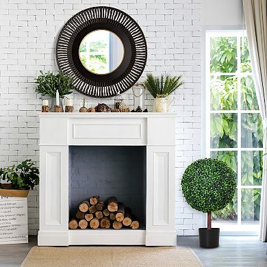 Outsunny 23.5inch Inch Artificial Boxwood Topiary Tree Plant