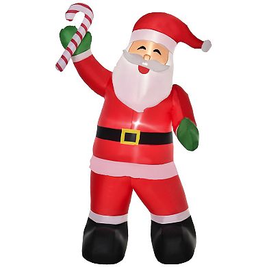 8' Christmas Inflatable Santa Holiday Yard Decor Outdoor Light Up Led