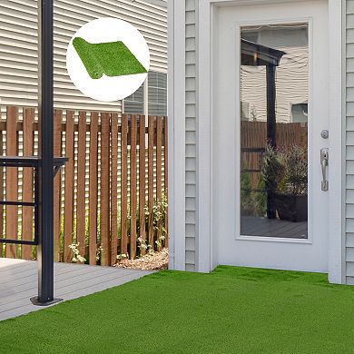 Outsunny Synthetic Indoor / Outdoor Artificial Turf Carpet with Realistic Look