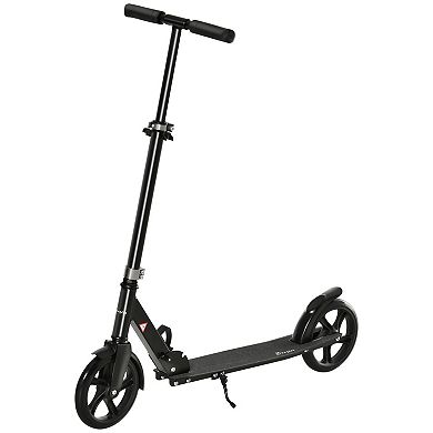 Foldable Kick Scooter W/ Adjustable Height & Rear Wheel Brake System For 12+
