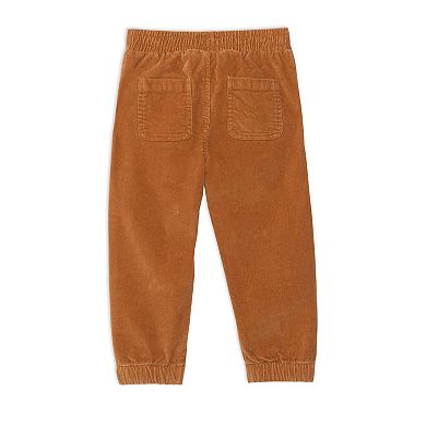 Corduroy Pant With Elastic Cuff Ocher