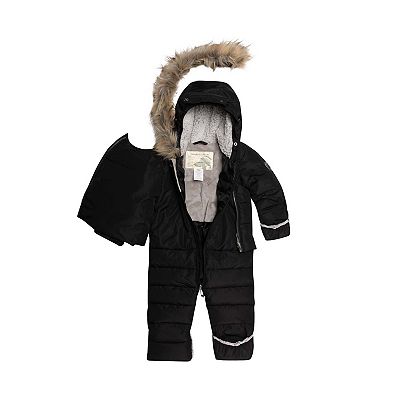 Black One Piece Baby Snowsuit