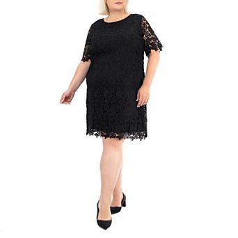 Plus Size Nina Leonard Lace Sheath Dress