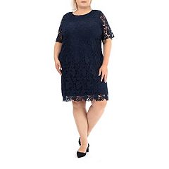 Nina Leonard Lace Yoke Crepe Swing Dress, $41, Kohl's