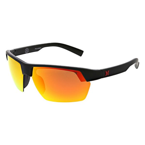 Men's Hurley Reef 70mm Semi-Rimless Polarized Sunglasses