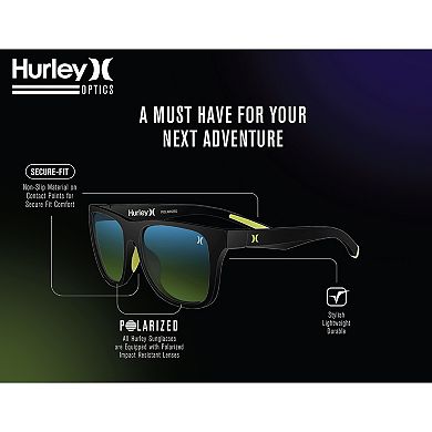 Men's Hurley Juice 51mm Wrap Polarized Sunglasses