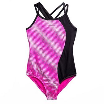 Rainbeau Moves Wavy Side Inset Tank Top Leotard