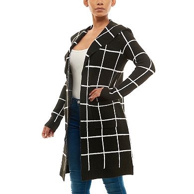 Plus Size Nina Leonard Cozy Oversized Shawl Cardigan