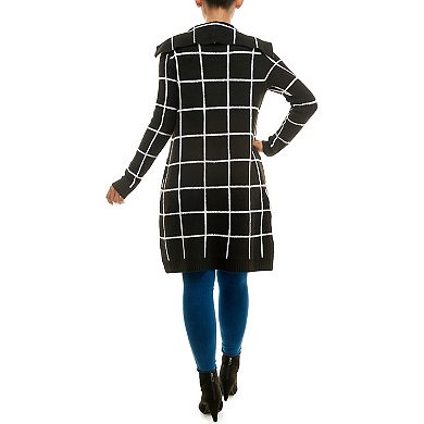 Plus Size Nina Leonard Cozy Oversized Shawl Cardigan