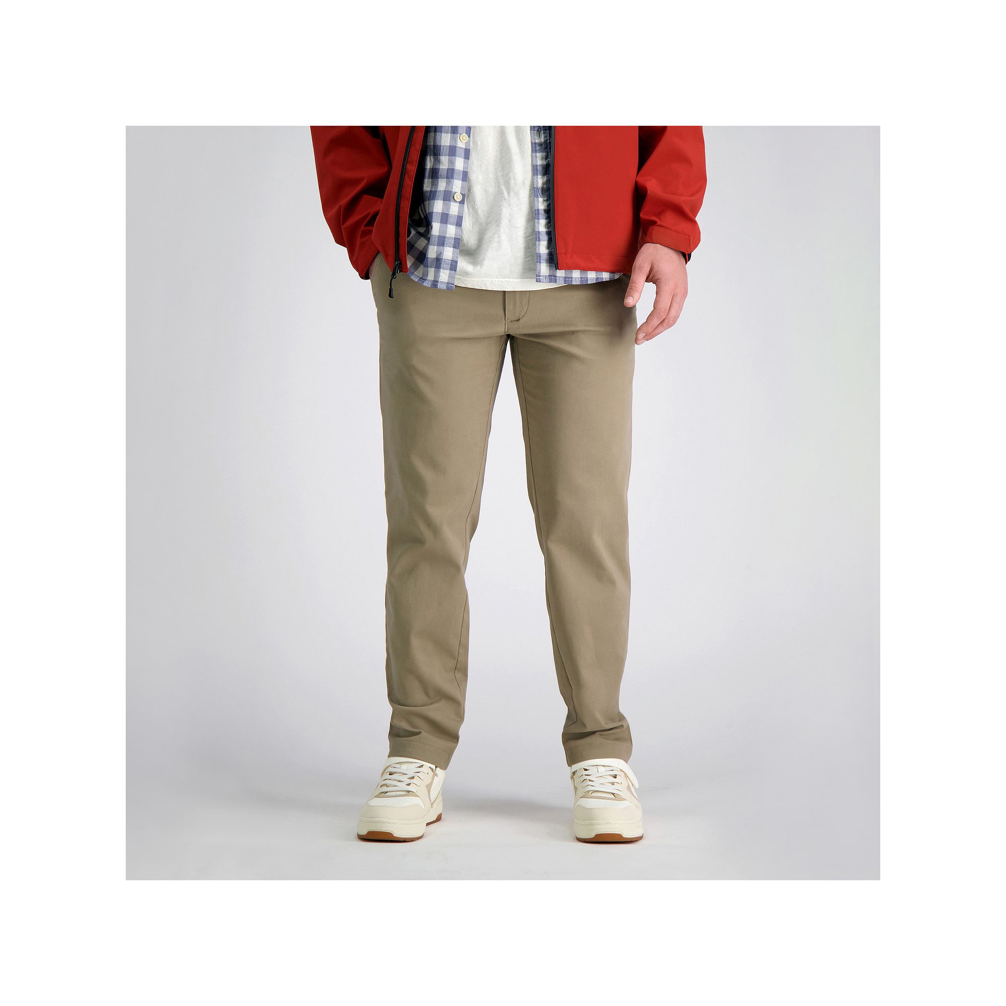 Mens Haggar® Life Khaki™ Slim-Fit Comfort Chino Pants, Size: 32X29, Med