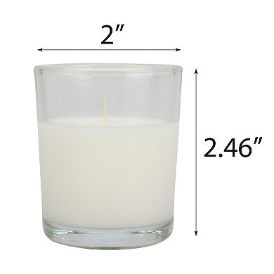 Stonebriar Collection Unscented Long-Burning Clear Glass Votive Candles 49-piece Set