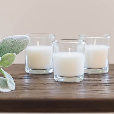 Stonebriar Collection Unscented Long-Burning Clear Glass Votive Candles 49-piece Set