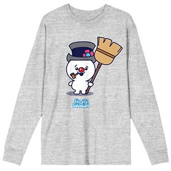 Men's Frosty The Snowman Chibi Long Sleeve Tee