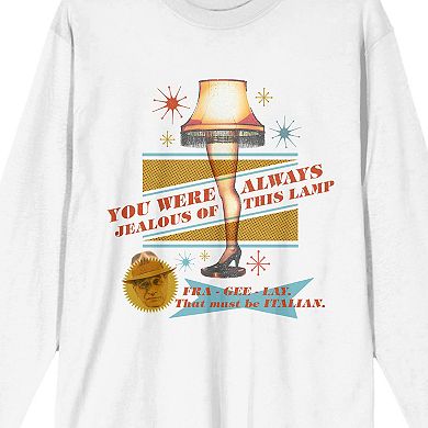 Men's A Christmas Story Leg Lamp Long Sleeve Tee