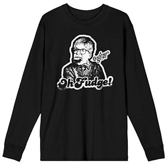 Men's A Christmas Story Ralphie Oh Fudge! Long Sleeve Tee