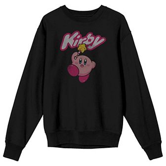 Men's Kirby Vintage Character Logo Long Sleeve Tee