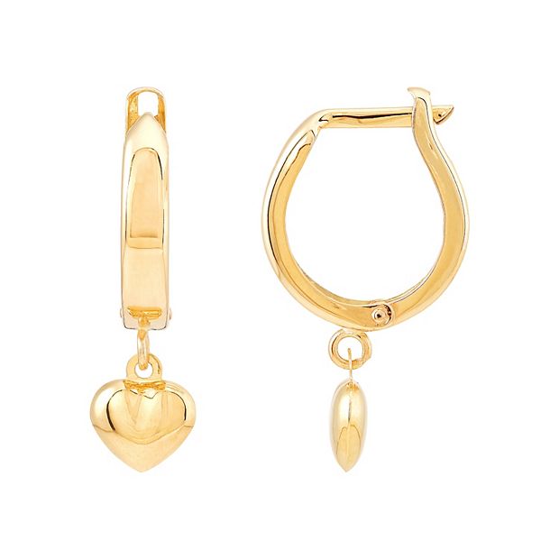 Everlasting gold 10k gold deals hoop earrings