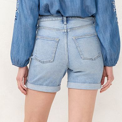 Women's LC Lauren Conrad Rolled Cuff Jean Shorts